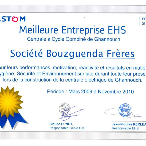 Certificat--Project-Ghannouch-Alstom-HSE